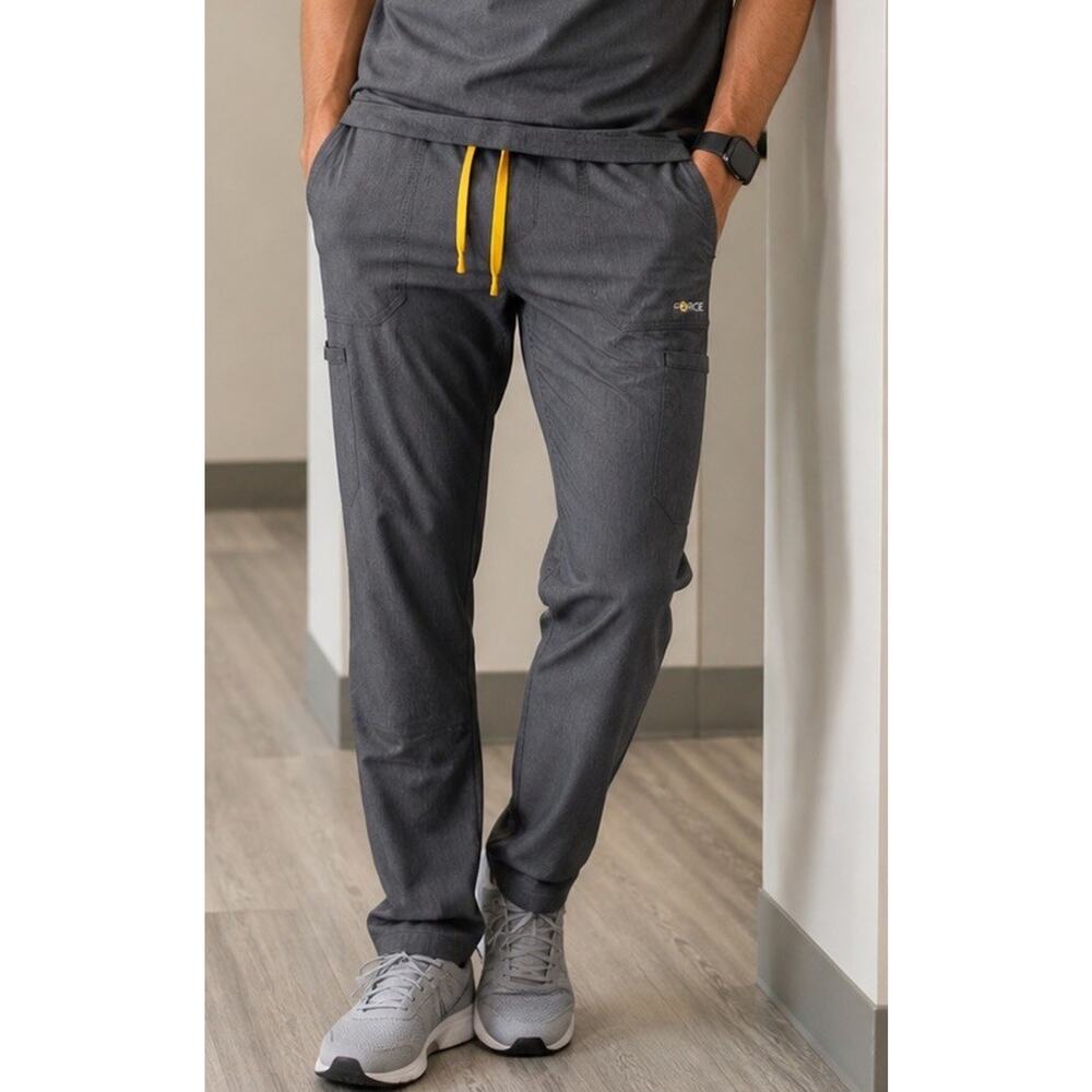 CARHARTT Force Scrub Pants Mens M Gray Heather Cargo Utility Drawstring Stretch